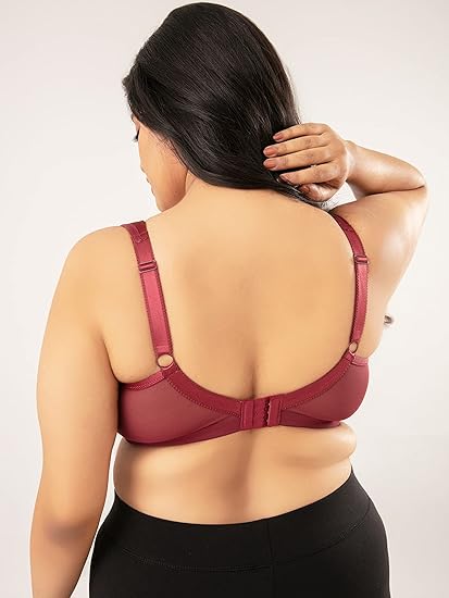 NYKD Everyday Cotton Minimiser Bra for Women Full Coverage, Seamless, Non-Padded, Wireless, Heavy Bust Support – NYB042